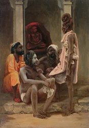 Gosiens or Fakirs at Ahmedabad, 1858